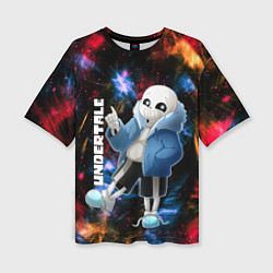 Женская футболка оверсайз UNDERTALE АНДЕРТЕЙЛ
