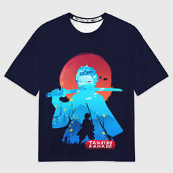 Футболка оверсайз женская Kamado Tanjiro, цвет: 3D-принт