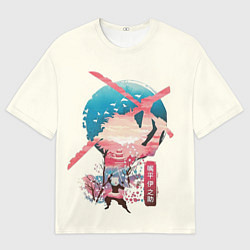Футболка оверсайз женская Hashibira Inosuke, цвет: 3D-принт