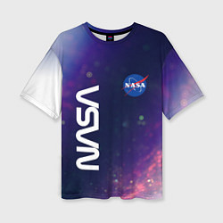 Женская футболка оверсайз NASA НАСА