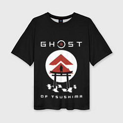 Женская футболка оверсайз Ghost of Tsushima