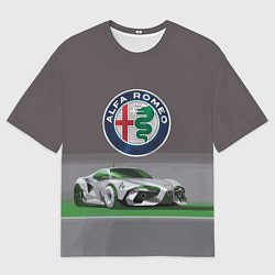 Женская футболка оверсайз Alfa Romeo motorsport