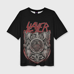 Футболка оверсайз женская Slayer, цвет: 3D-принт