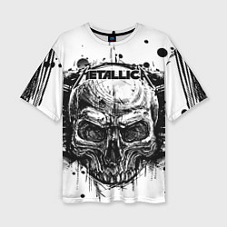 Женская футболка оверсайз Metallica