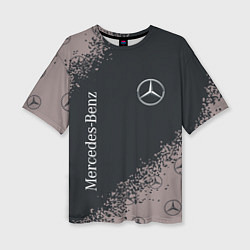 Футболка оверсайз женская MERCEDES МЕРСЕДЕС, цвет: 3D-принт
