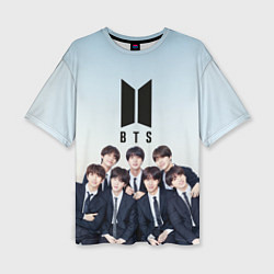 Футболка оверсайз женская BTS, цвет: 3D-принт