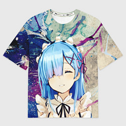 Футболка оверсайз женская Re: Zero Жизнь с нуля, цвет: 3D-принт