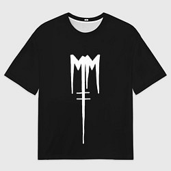 Женская футболка оверсайз Marilyn Manson