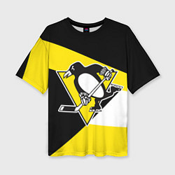 Футболка оверсайз женская Pittsburgh Penguins Exclusive, цвет: 3D-принт