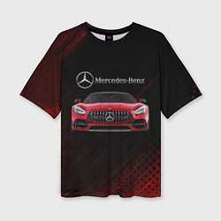 Футболка оверсайз женская Mercedes Benz AMG, цвет: 3D-принт
