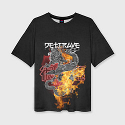 Женская футболка оверсайз Дети Rave China Town