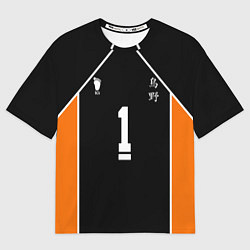 Футболка оверсайз женская Форма капитана Haikyuu!!, цвет: 3D-принт