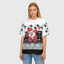 Футболка оверсайз женская Свитер Santa DAB, цвет: 3D-принт — фото 2