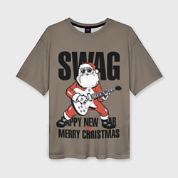 Женская футболка оверсайз SWAG