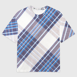 Футболка оверсайз женская Шотландка Z, цвет: 3D-принт