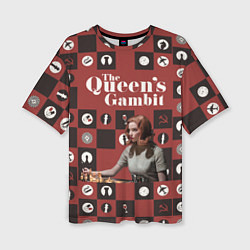 Женская футболка оверсайз Ход королевы The Que
