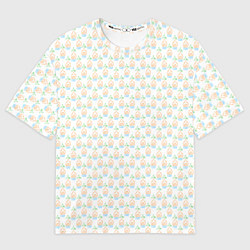 Женская футболка оверсайз Четыре элемента паттерн текстура