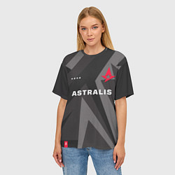 Футболка оверсайз женская Astralis Jersey Pro 202122, цвет: 3D-принт — фото 2