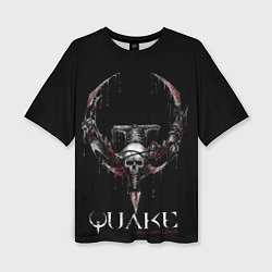 Женская футболка оверсайз Quake Champions