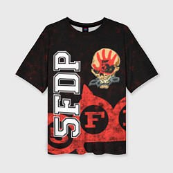 Женская футболка оверсайз Five Finger Death Punch 1