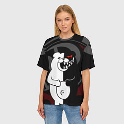 Футболка оверсайз женская MONOKUMA МОНОКУМА DANGANRO, цвет: 3D-принт — фото 2