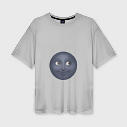 Женская футболка оверсайз Темная луна