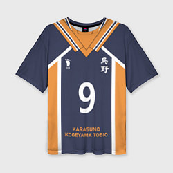Футболка оверсайз женская KARASUNO 9 ФОРМА КАРАСУНО, цвет: 3D-принт