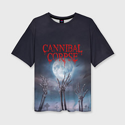 Женская футболка оверсайз Cannibal Corpse Труп Каннибала Z