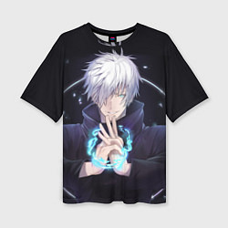 Женская футболка оверсайз ГОДЖО САТОРУ GOJO SATORU