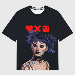 Футболка оверсайз женская Love, Death and Robots Lora Z, цвет: 3D-принт