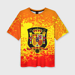 Футболка оверсайз женская Сборная Испании, цвет: 3D-принт