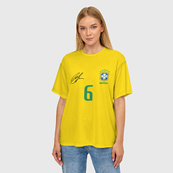 Футболка оверсайз женская Р Карлос футболка сборной, цвет: 3D-принт — фото 2