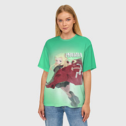 Футболка оверсайз женская Pravda, цвет: 3D-принт — фото 2