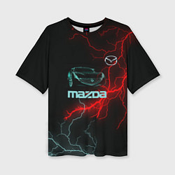 Женская футболка оверсайз Mazda