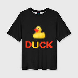 Футболка оверсайз женская DUCK, цвет: 3D-принт