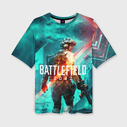 Женская футболка оверсайз Battlefield 2042