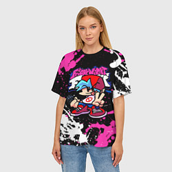 Футболка оверсайз женская Boyfriend, цвет: 3D-принт — фото 2