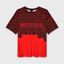 Женская футболка оверсайз Battlefield 2042 - Hexagon