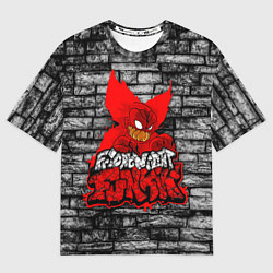 Футболка оверсайз женская Friday Night Funkin TrickyWall, цвет: 3D-принт