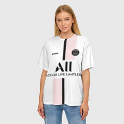 Футболка оверсайз женская PSG Cup Away Vapor Match Shirt New 202223, цвет: 3D-принт — фото 2