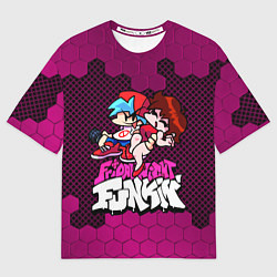 Футболка оверсайз женская Boyfriend and Girlfriend, цвет: 3D-принт