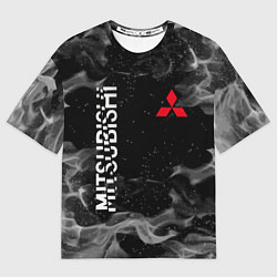 Футболка оверсайз женская MITSUBISHI ОГОНЬ, цвет: 3D-принт