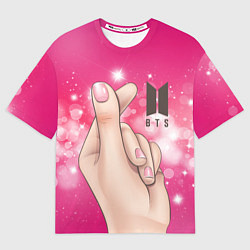 Футболка оверсайз женская BTS БТС Z, цвет: 3D-принт
