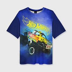 Футболка оверсайз женская Hot Wheels Хот Вилс, цвет: 3D-принт