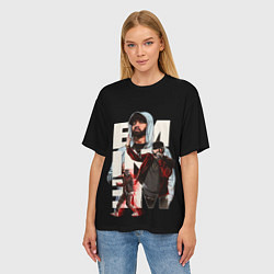 Футболка оверсайз женская Marshall Mathers, цвет: 3D-принт — фото 2