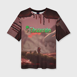 Футболка оверсайз женская Terraria Тэррария, цвет: 3D-принт