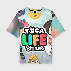 Женская футболка оверсайз Toca Life: Stories