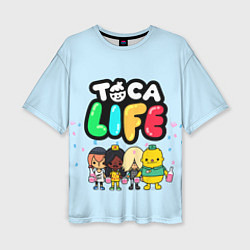 Женская футболка оверсайз Toca Life: Logo