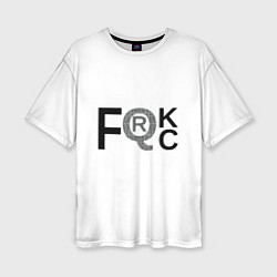 Женская футболка оверсайз FQRck - Локдаун