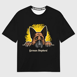 Футболка оверсайз женская Немецкая Овчарка German Shepherd, цвет: 3D-принт